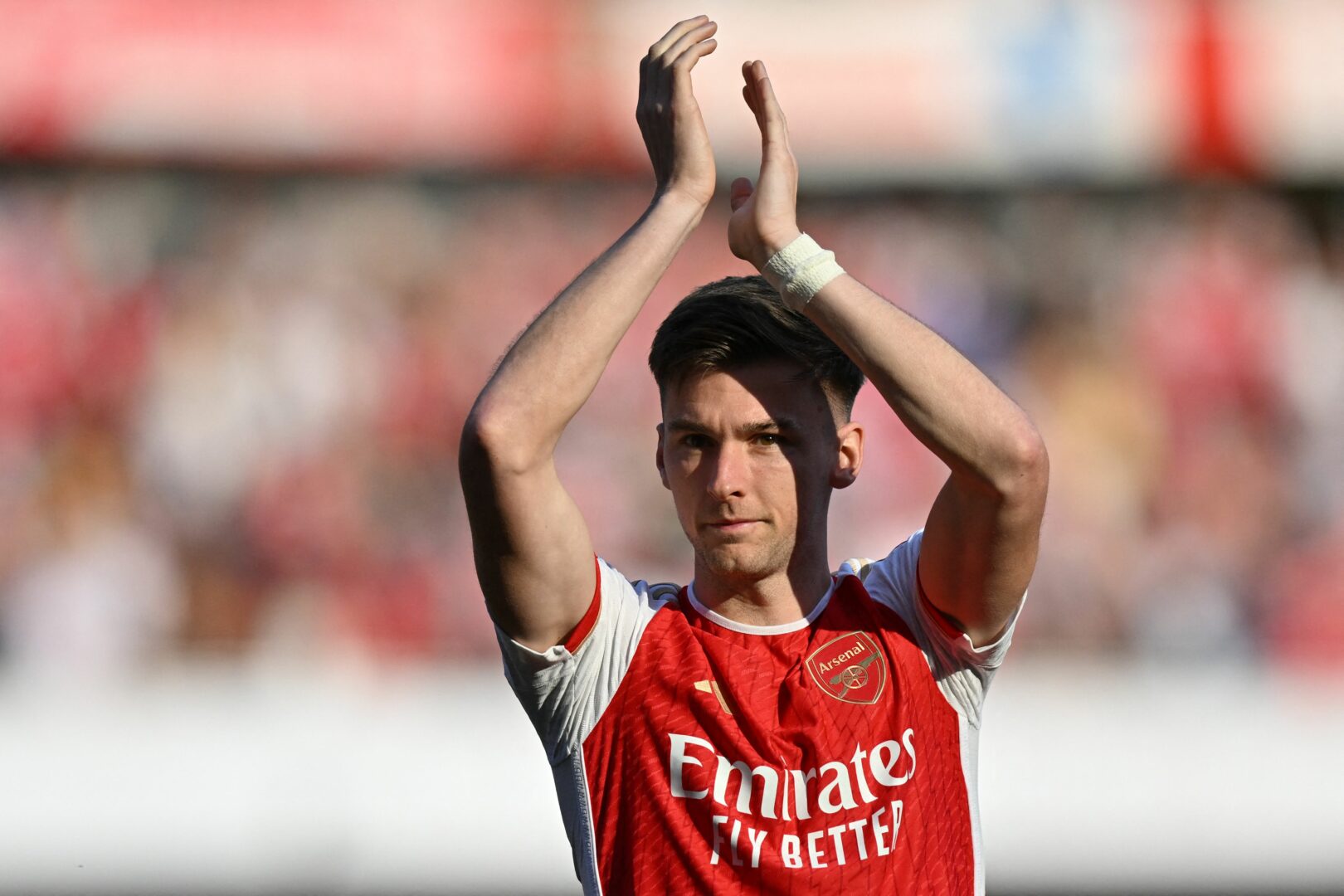 Kieran Tierney im Dress des FC Arsenal.
